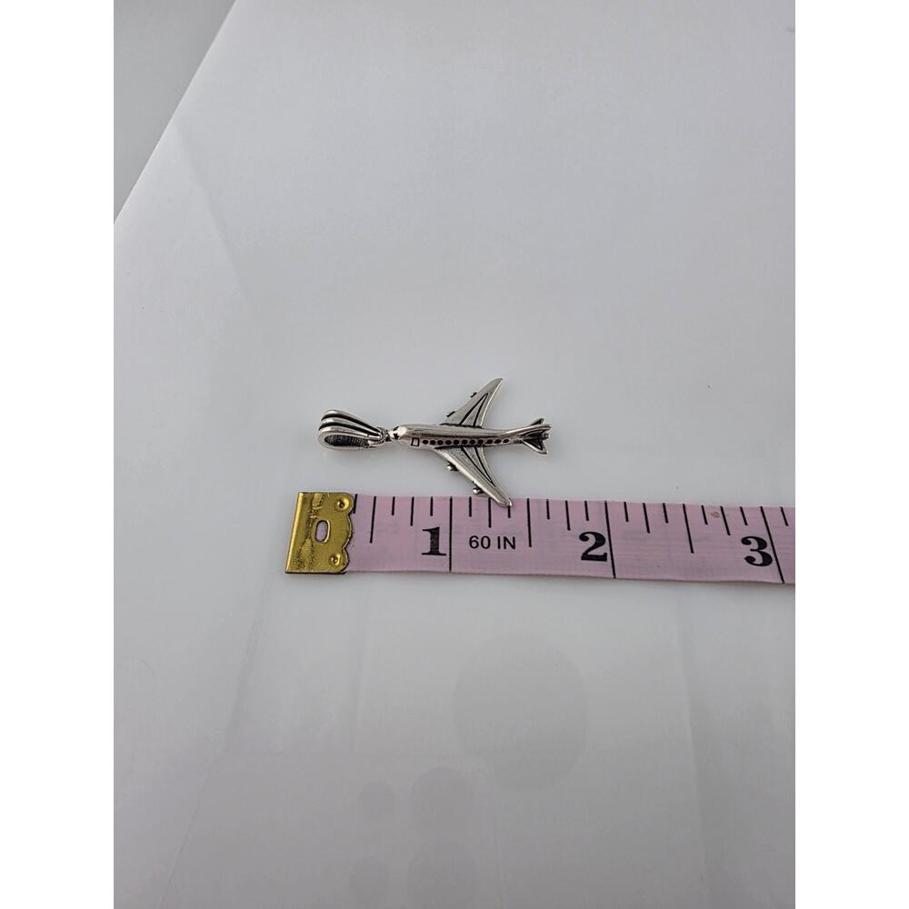 Sterling Silver 925 Plane Pendent - image 5